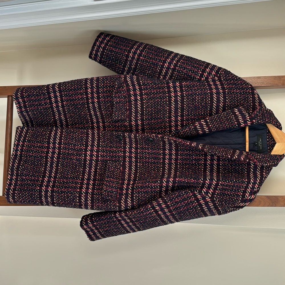 Rag & Bone Estelle Cocoon Plaid Coat